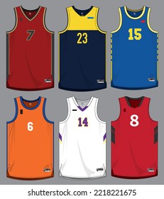 Modelación vectorial de jersey de baloncesto