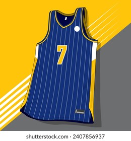 Basketball jersey template vector mockup