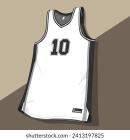 Basketball jersey template vector mockup