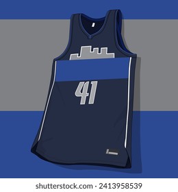 Basketball jersey template vector mockup