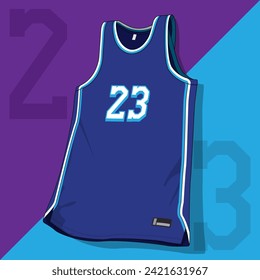 Basketball jersey template vector mockup