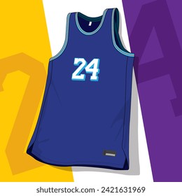 Basketball jersey template vector mockup