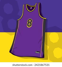 Basketball jersey template vector mockup