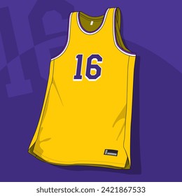 Basketball jersey template vector mockup