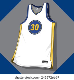 Basketball jersey template vector mockup	