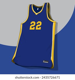 Basketball jersey template vector mockup	