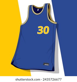 Basketball jersey template vector mockup	