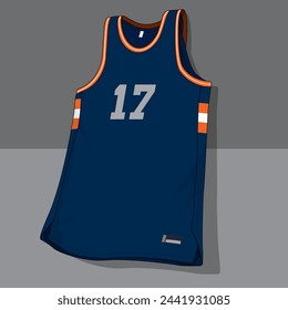 Basketball jersey template vector mockup