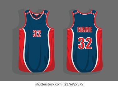 basketball jersey uniform club design vector template