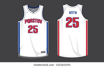Basketball Jersey Template Vector Art, Icons, And Graphics For Free Download
