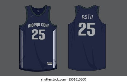 basketball jersey uniform design vector template
