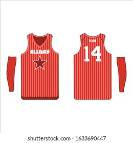basketball jersey uniform design vector