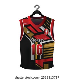 Camisola de basquete uniforme frente maquete vestuário