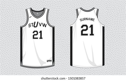 Basketball jersey. uniform vector design template