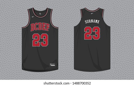 Basketball Jersey Uniform Vector Template