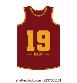 basketball jersey vector illustration Flat design style Clipart