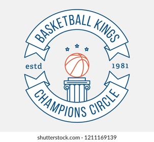 Basketball kings is a vector illustration about sport