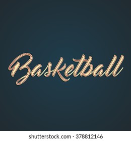 Baseball Label Made By Leather Vector Stock Vector (royalty Free 