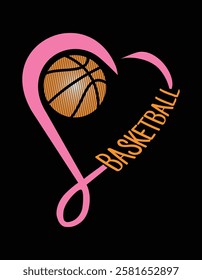 Basketball Ladies Valentine's Day Basketball Lover