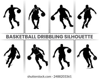 Basketball Layup silhouette, Basketball player, basketball players vector silhouette, Basketball player black silhouette vector illustration isolated on white background.