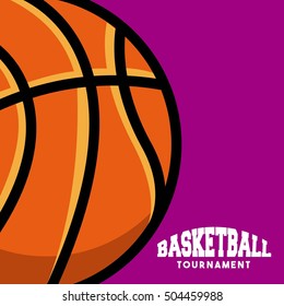basketball league emblem classic vector illustration design