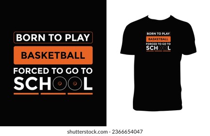 Basketball Lettering T Shirt Design.