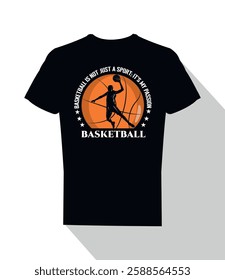 Basketball lettering t-shirt print design with basketball player illustrations
