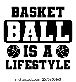 
Basketball Is A Lifestyle T shirt Design