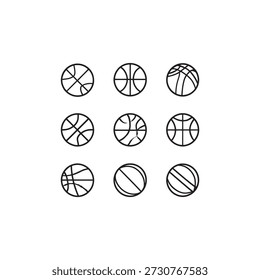 Arte de la línea de baloncesto que captura la acción del tiro del salto