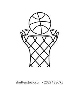 Basketball Line Art, Basketball Vector, Basketball illustration, Sports Vector, Sports Line Art, Hobby line art,