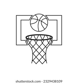 Basketball Line Art, Basketball Vector, Basketball illustration, Sports Vector, Sports Line Art, Hobby line art,