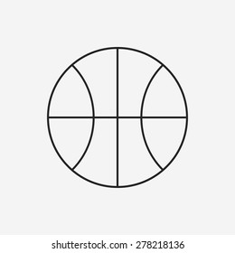basketball line icon
