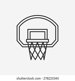 basketball line icon