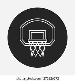basketball line icon