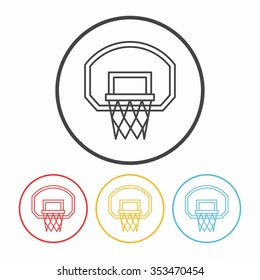 basketball line icon
