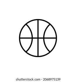 Basketball line icon design concept 