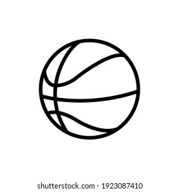 basketball line icon design vector template