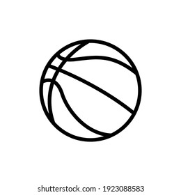 basketball line icon design vector template