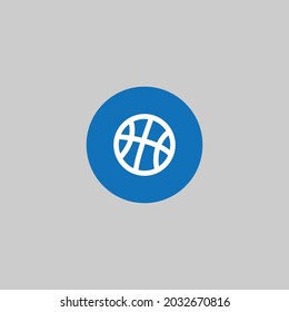 plantilla vectorial de diseño de icono de línea de baloncesto
