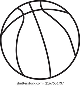basketball line icon design vector template on white background..eps

