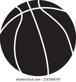 Basketball Linie Symbol Design Vektorvorlage auf weißem Hintergrund...eps

