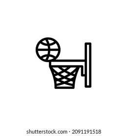 gráfico vectorial de la línea de baloncesto