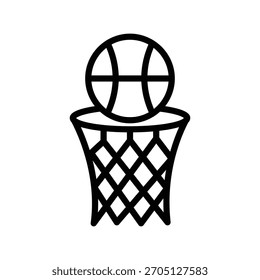 Basketball line icon , vector, pixel perfect, illustrator file 