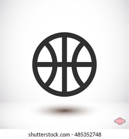 Basketball . line vector icon