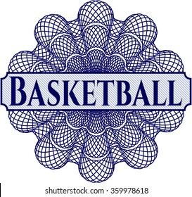 Basketball linear rosette