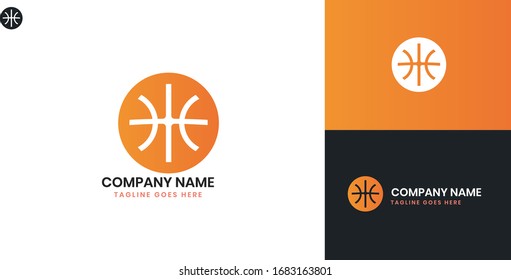 Basketball Logo - All elements on this template are editable with vector software