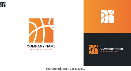 Basketball Logo - All elements on this template are editable with vector software