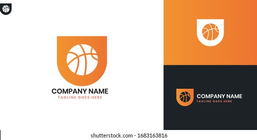 Basketball Logo - All elements on this template are editable with vector software