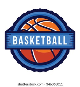 Basketball Logo Badge, American Logo Sport