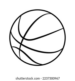 Logo del baloncesto. Icono de baloncesto. Icono vectorial del logo de baloncesto